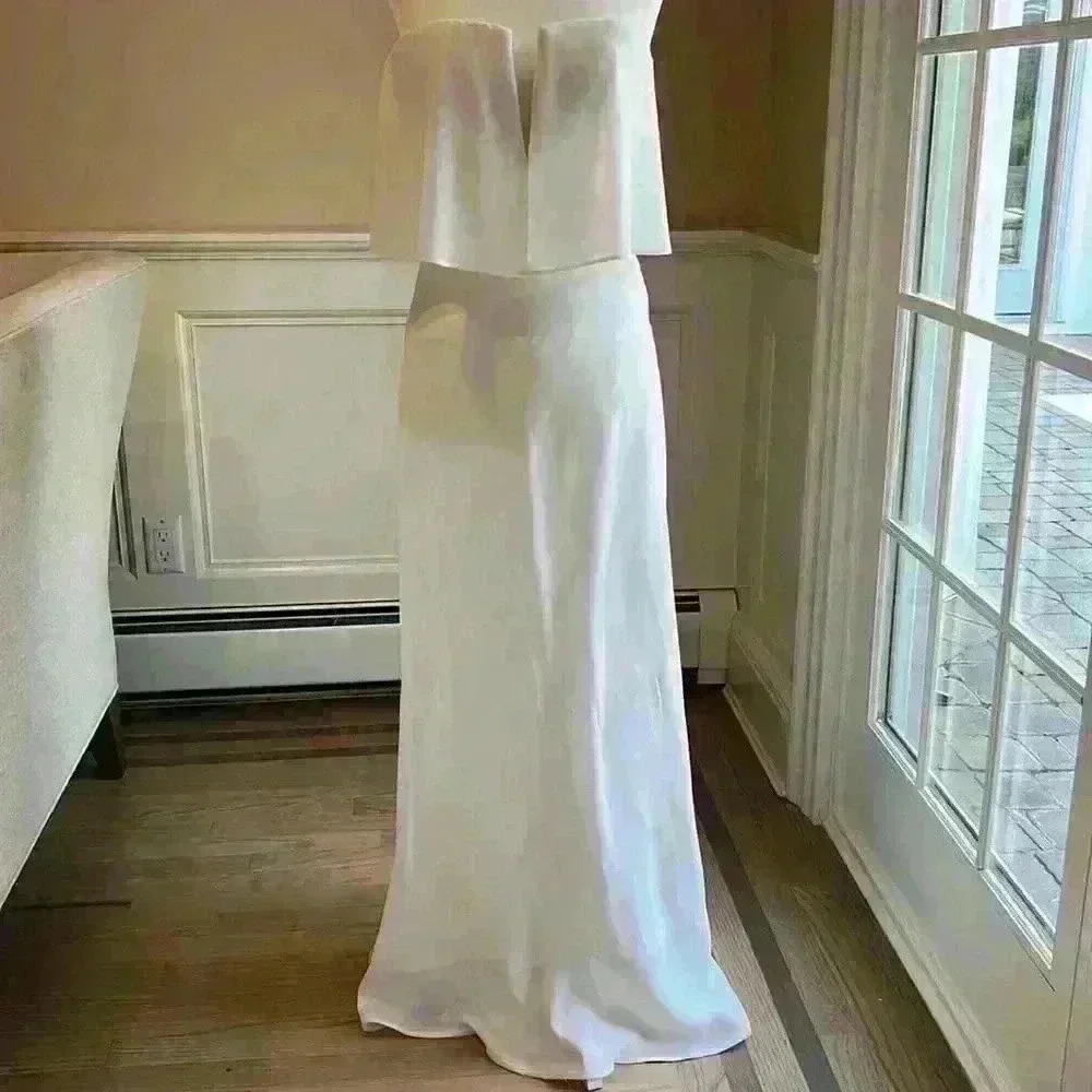 BCBGMaxazria Alyse White Gown - Picture 5 of 12